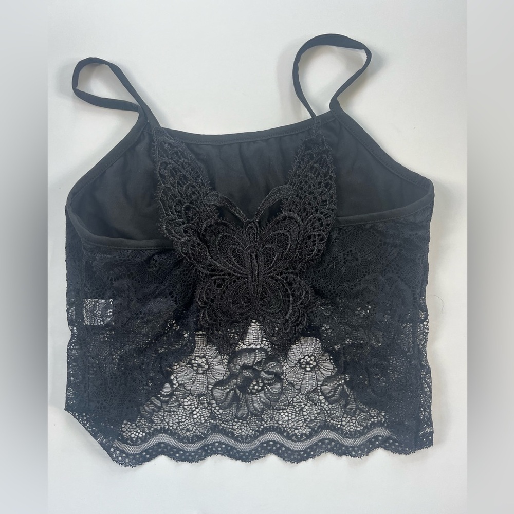 Y2K butterfly top, size medium